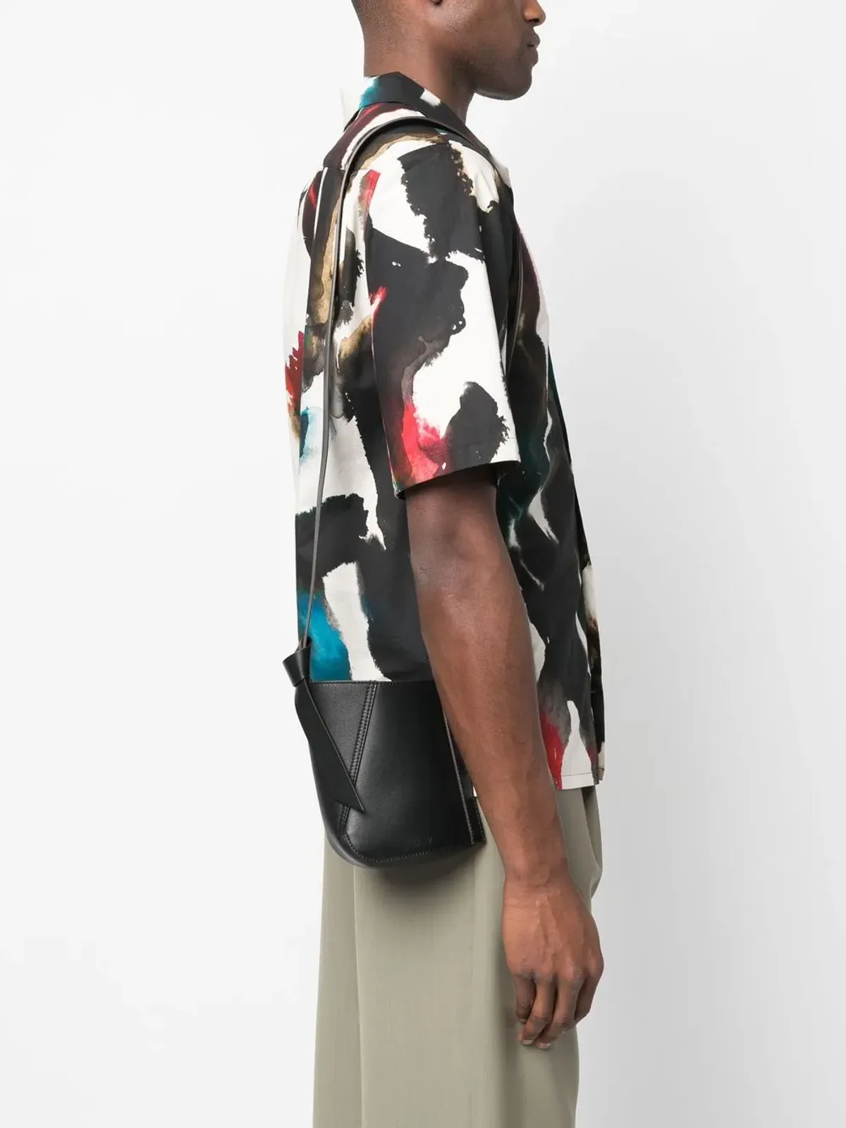 Lanvin ホーボータイレザーショルダーバッグ - 画像2