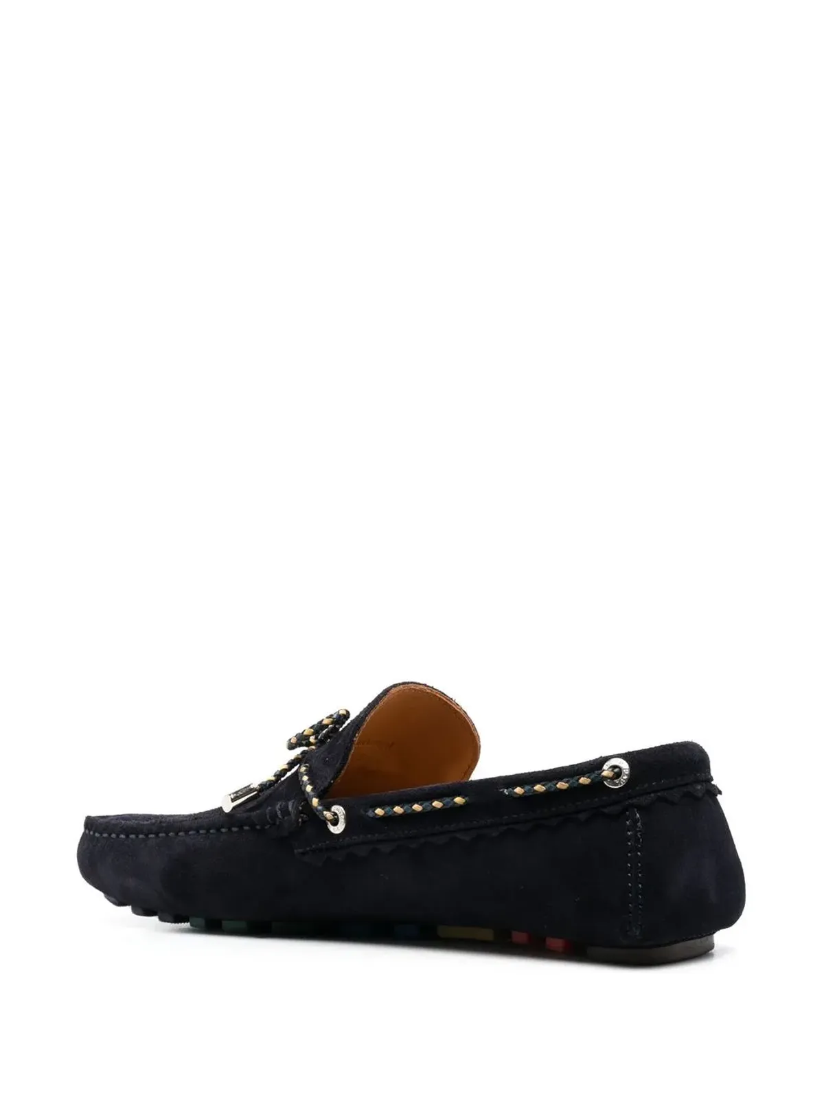 PS Paul Smith ロープディテール スエード ローファー - ブルー - 画像3