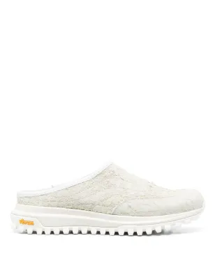 Diemme Maggiore crackled leather slides - サムネイル1