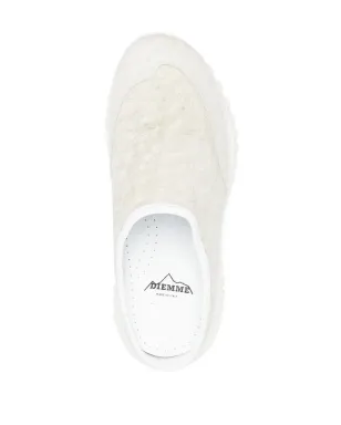 Diemme Maggiore crackled leather slides - サムネイル4