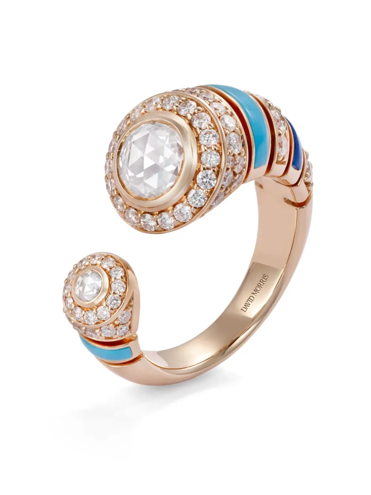 David Morris アシヤ 18K ローズゴールド ダイヤモンド リング ピンク - 画像2