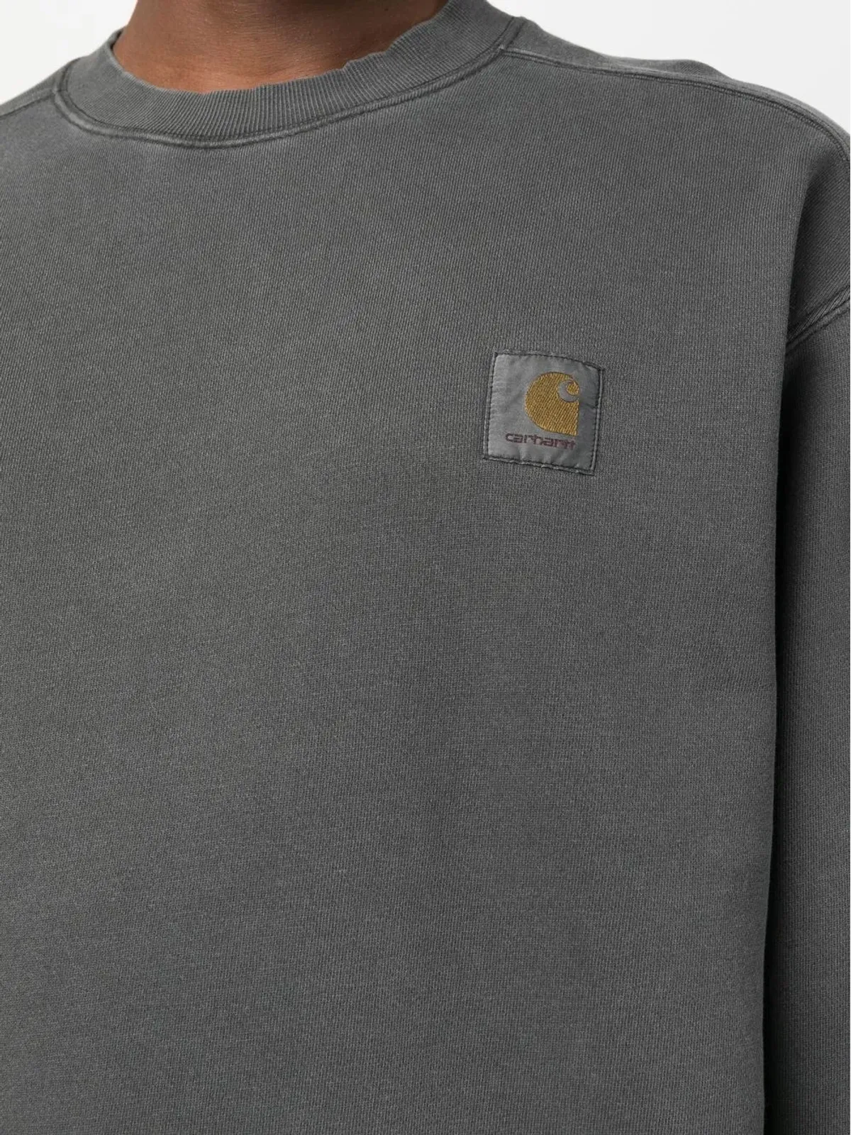 Carhartt WIP ロゴパッチ付きコットン スウェットシャツ - 画像5