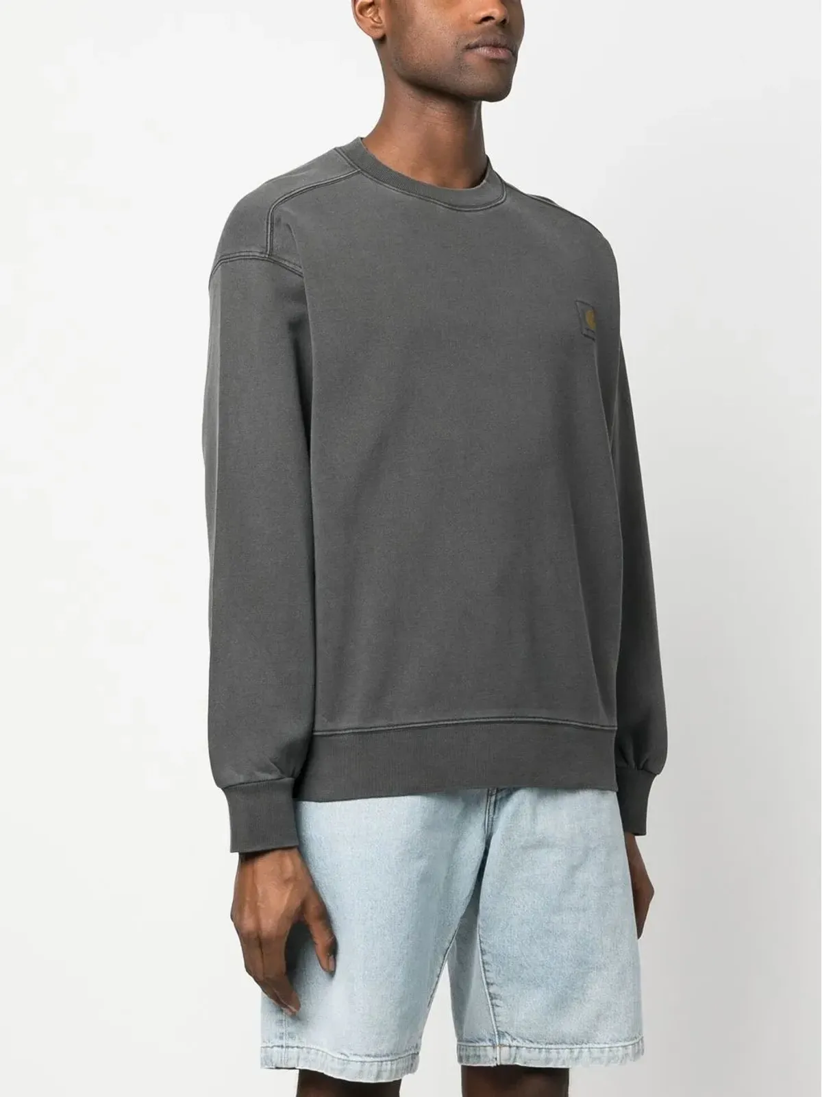 Carhartt WIP ロゴパッチ付きコットン スウェットシャツ - 画像3