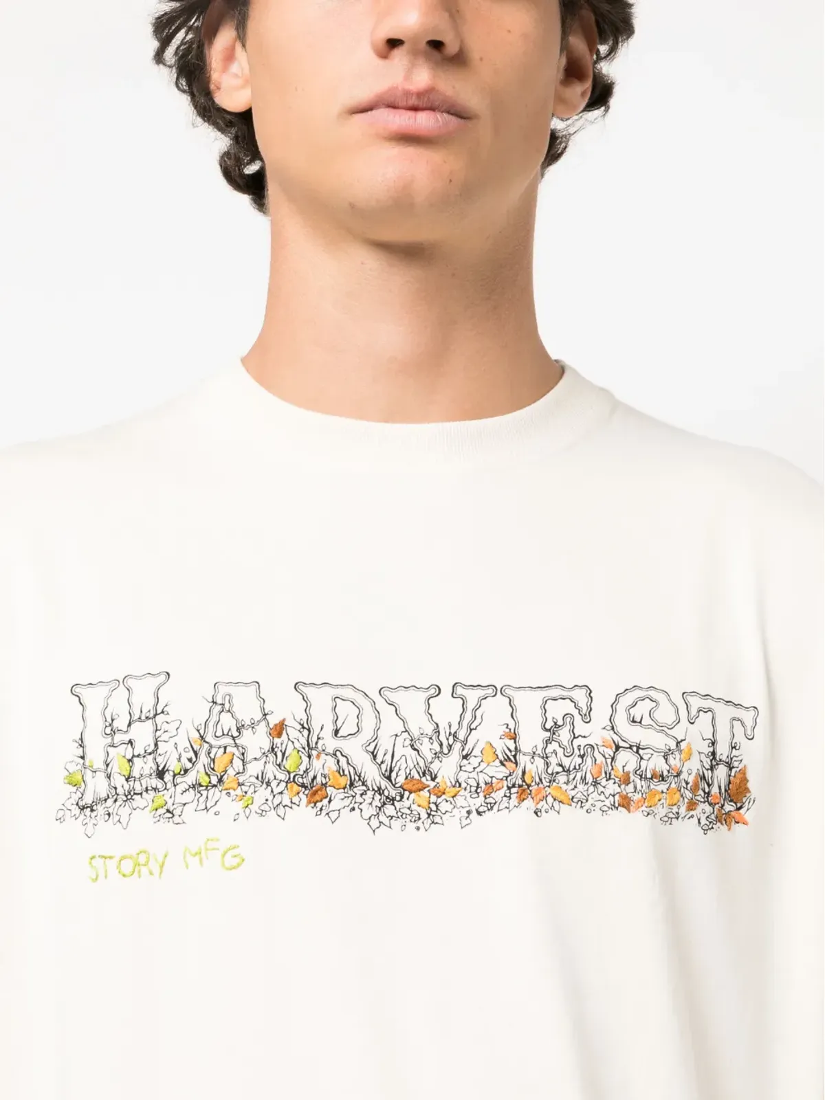 STORY mfg. Harvest ロゴプリント スウェット - 画像5