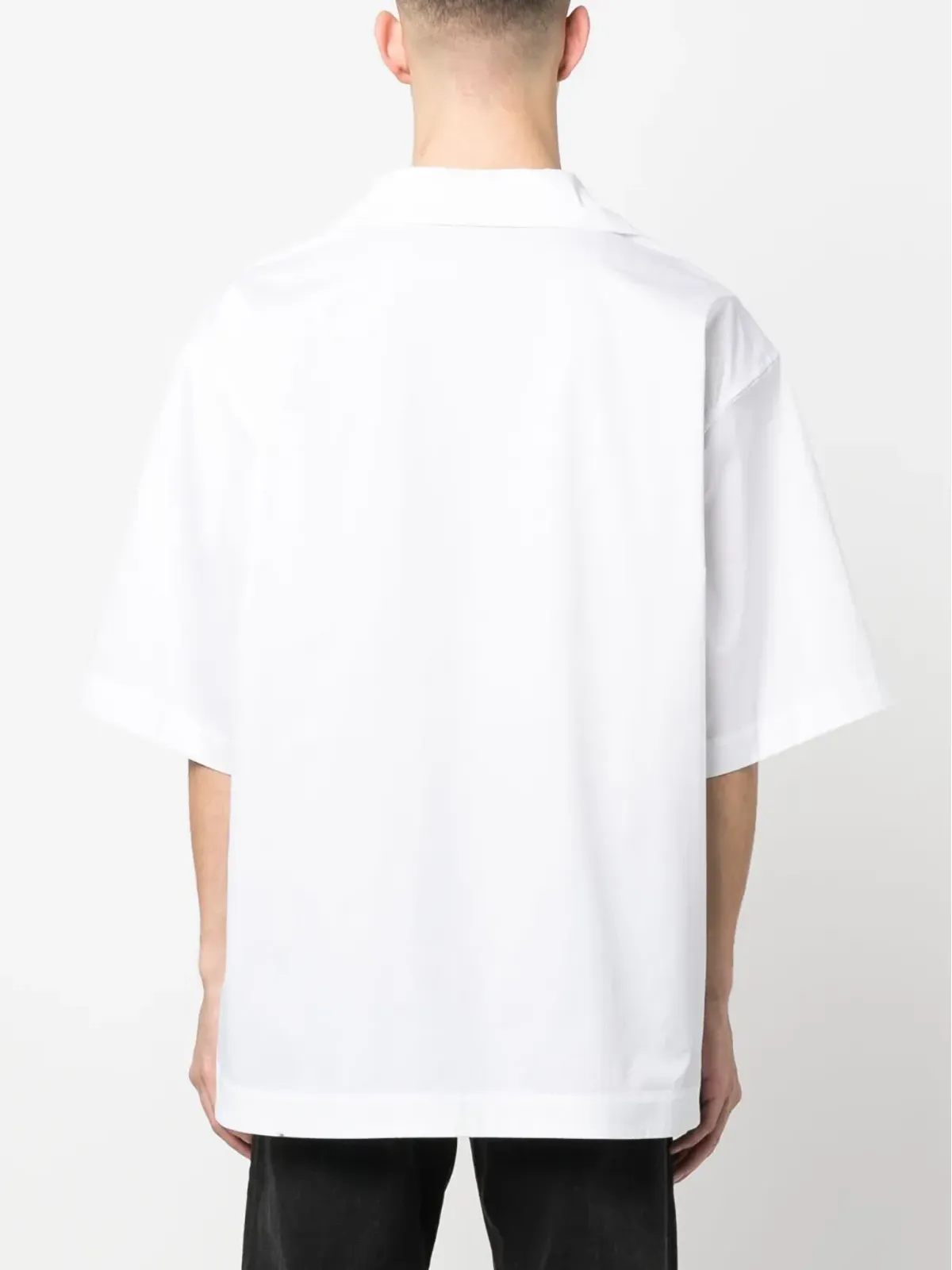 GCDS エンボスロゴ入り 半袖シャツ - White - 画像4