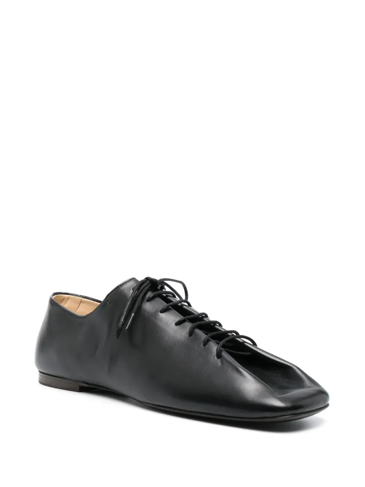 LEMAIRE Souris square-toe brogues - Black - 画像2