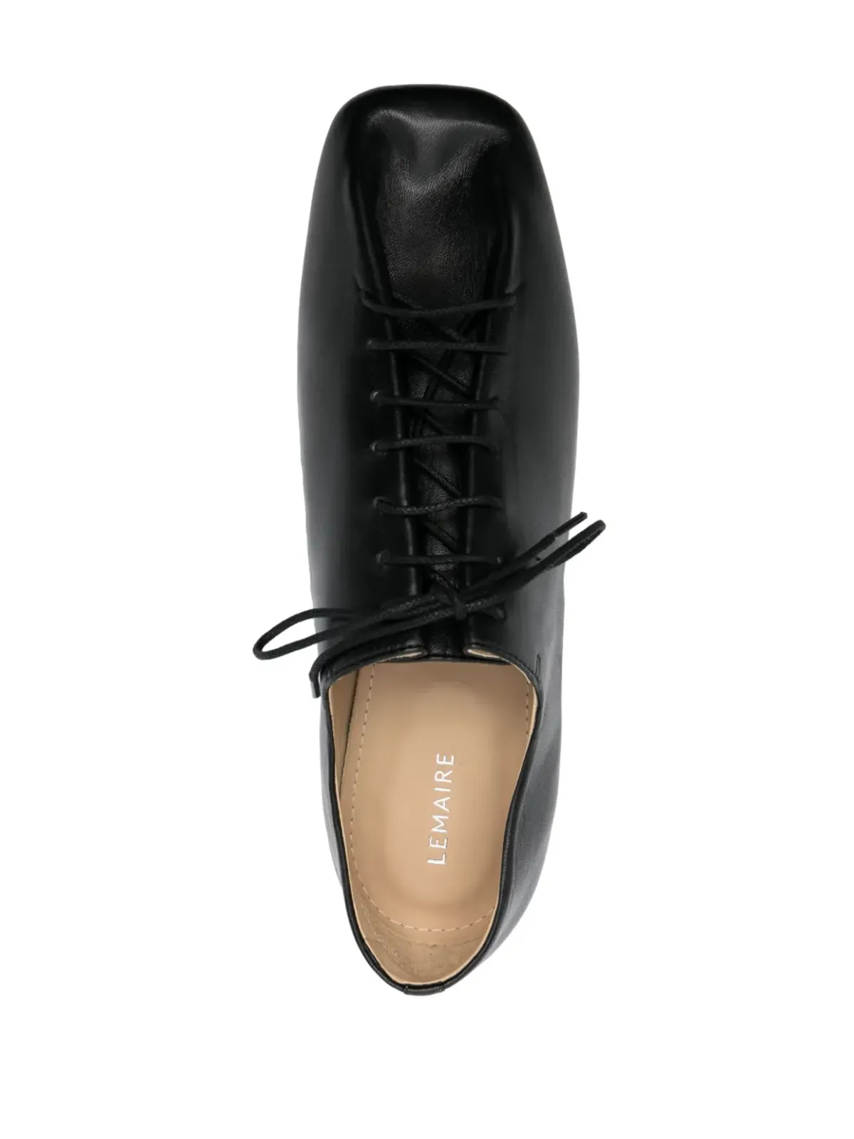 LEMAIRE Souris square-toe brogues - Black - 画像4