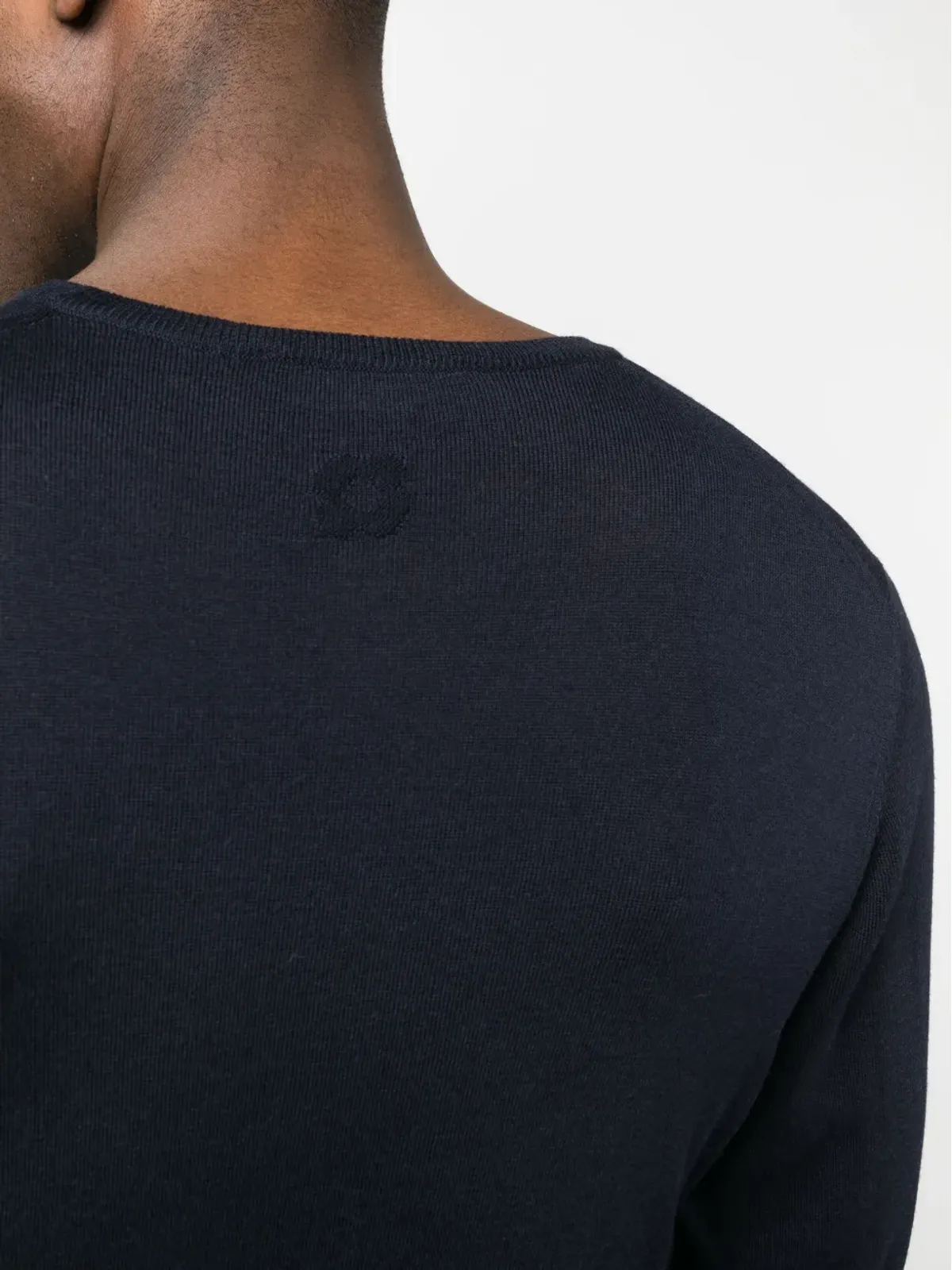 Lardini 細密編みウールスウェットシャツ - Blue - 画像5