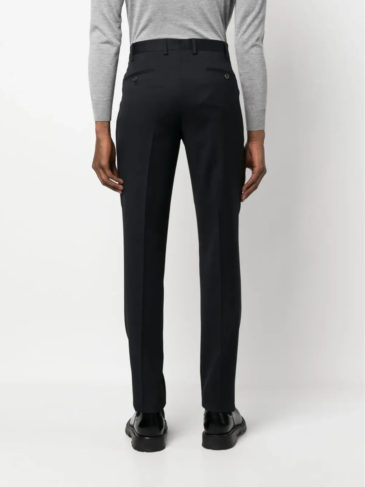 Lardini ストレートレッグ ウールパンツ - 画像4
