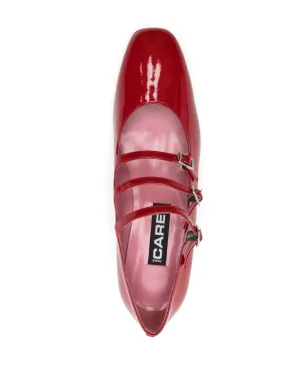 Carel Paris Kina 赤のパテントレザー メリージェーンシューズ - サムネイル4