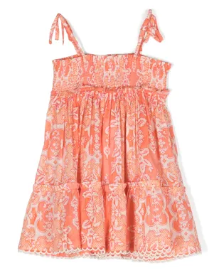 ZIMMERMANN Kids Raie シャーリング風コットン・ドレス - サムネイル2