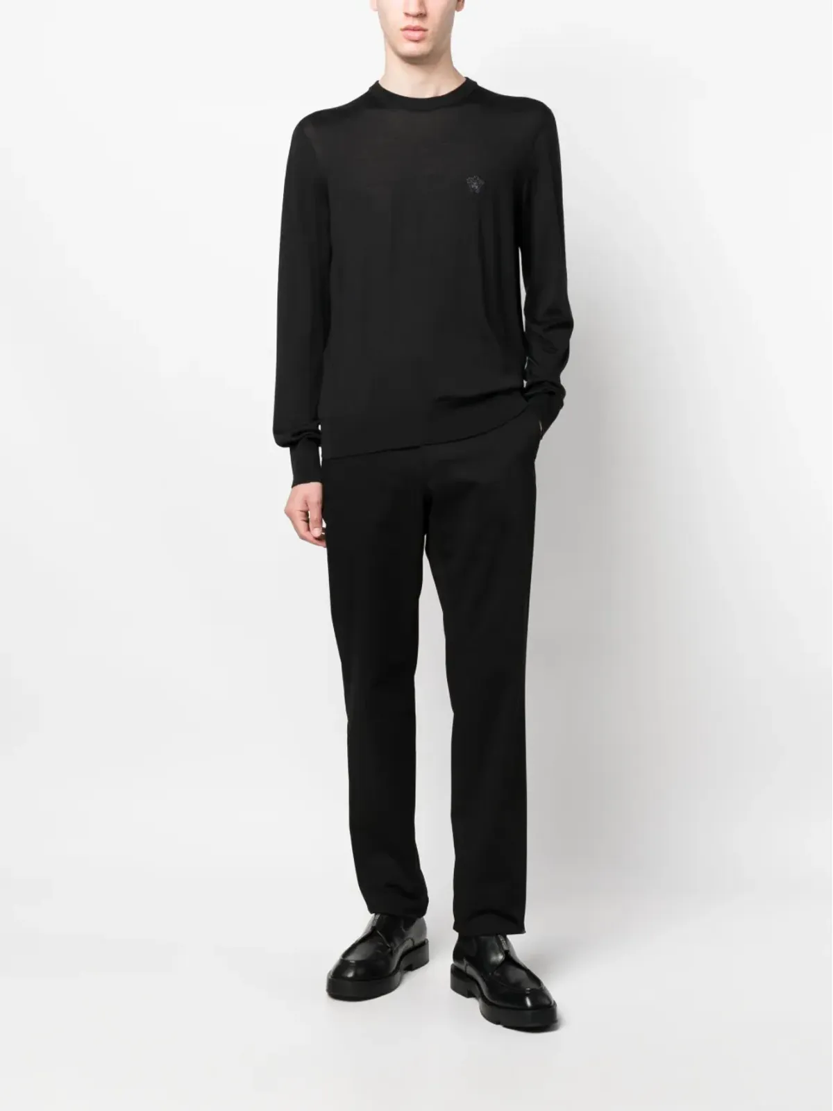 Versace 刺繍入りウール混紡ジャンパー - 画像2