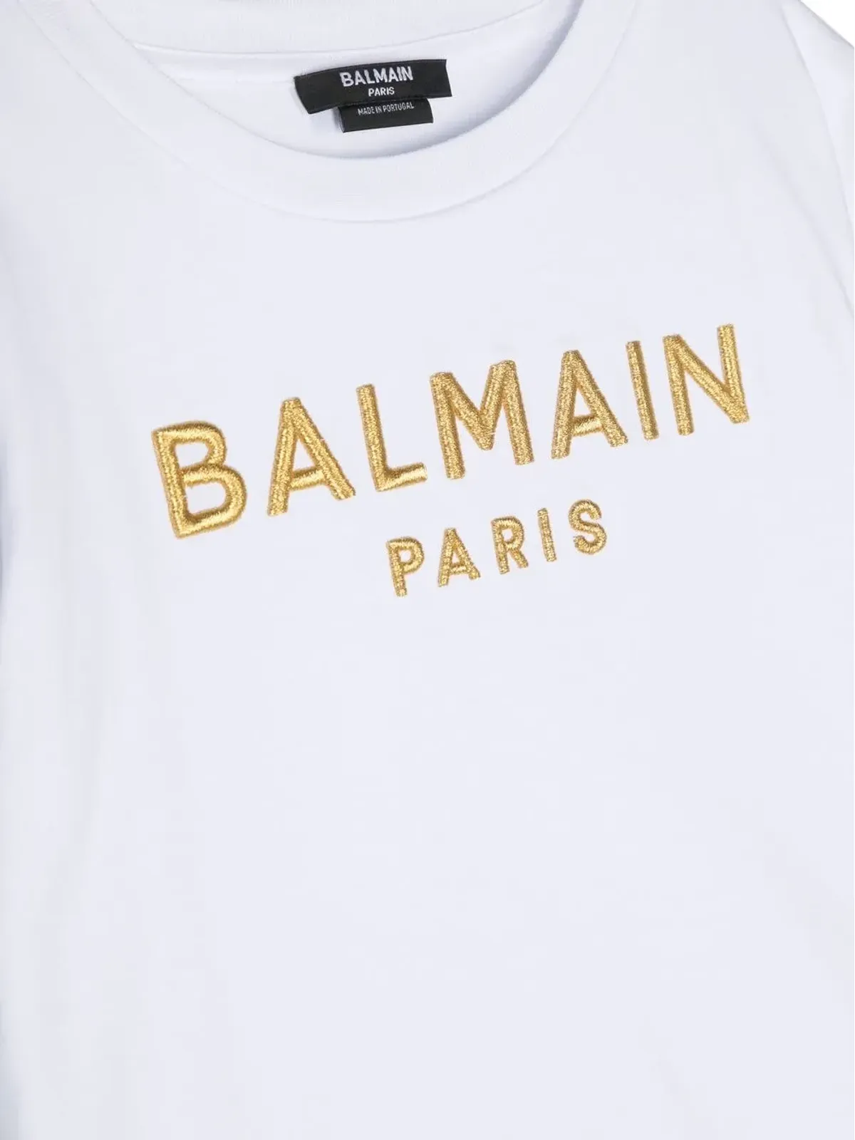 Balmain Kids ロゴ刺繍コットンTシャツ - 画像3