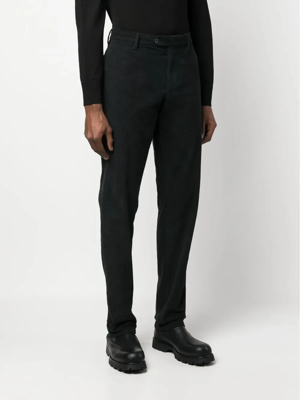 Lardini コーデュロイ ストレートレッグパンツ - 画像3