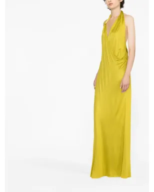 TOM FORD ドレープ ホルターネック マキシドレス - サムネイル4