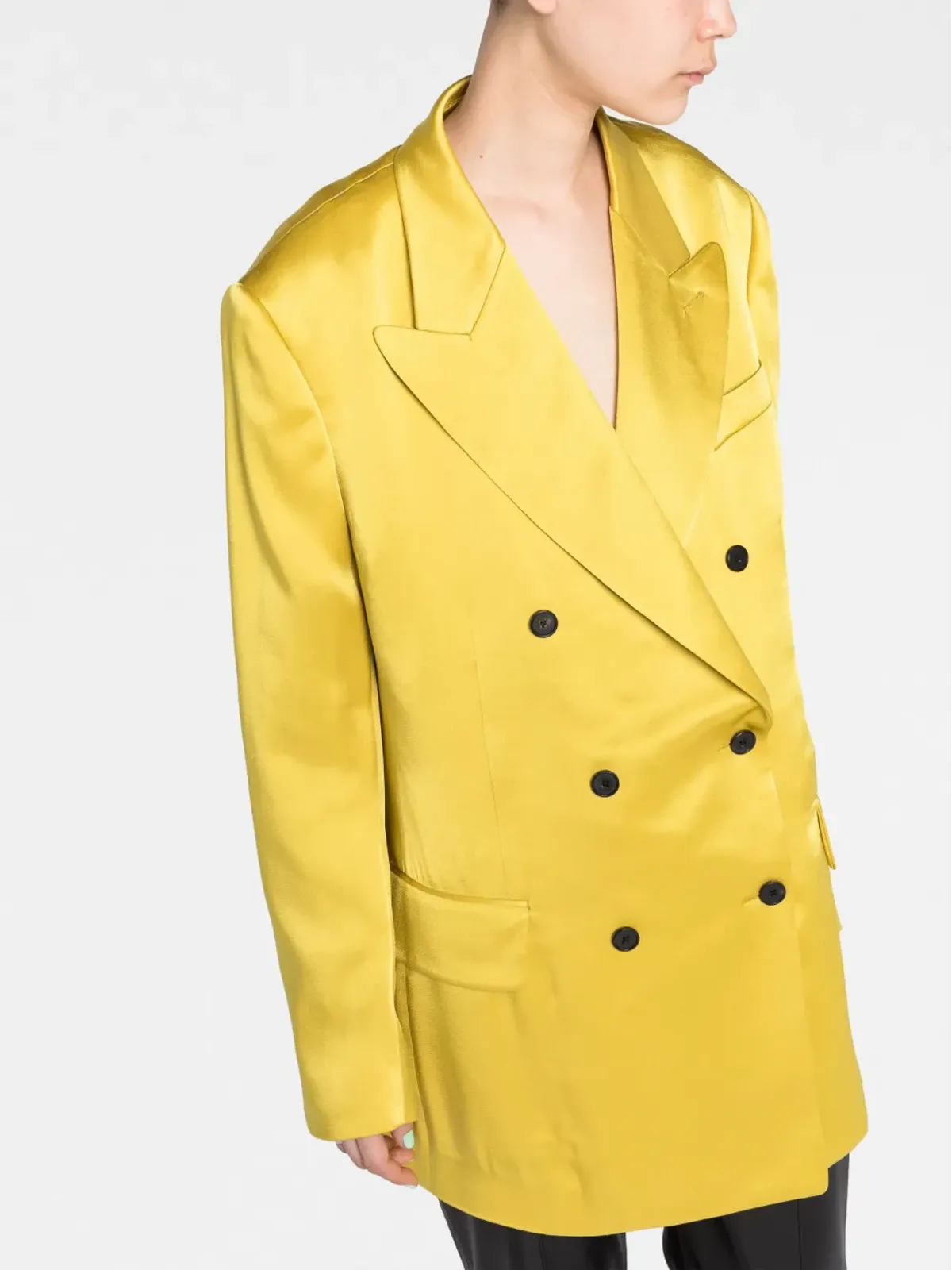 TOM FORD ダブルブレスト サテンブレザー - 画像5