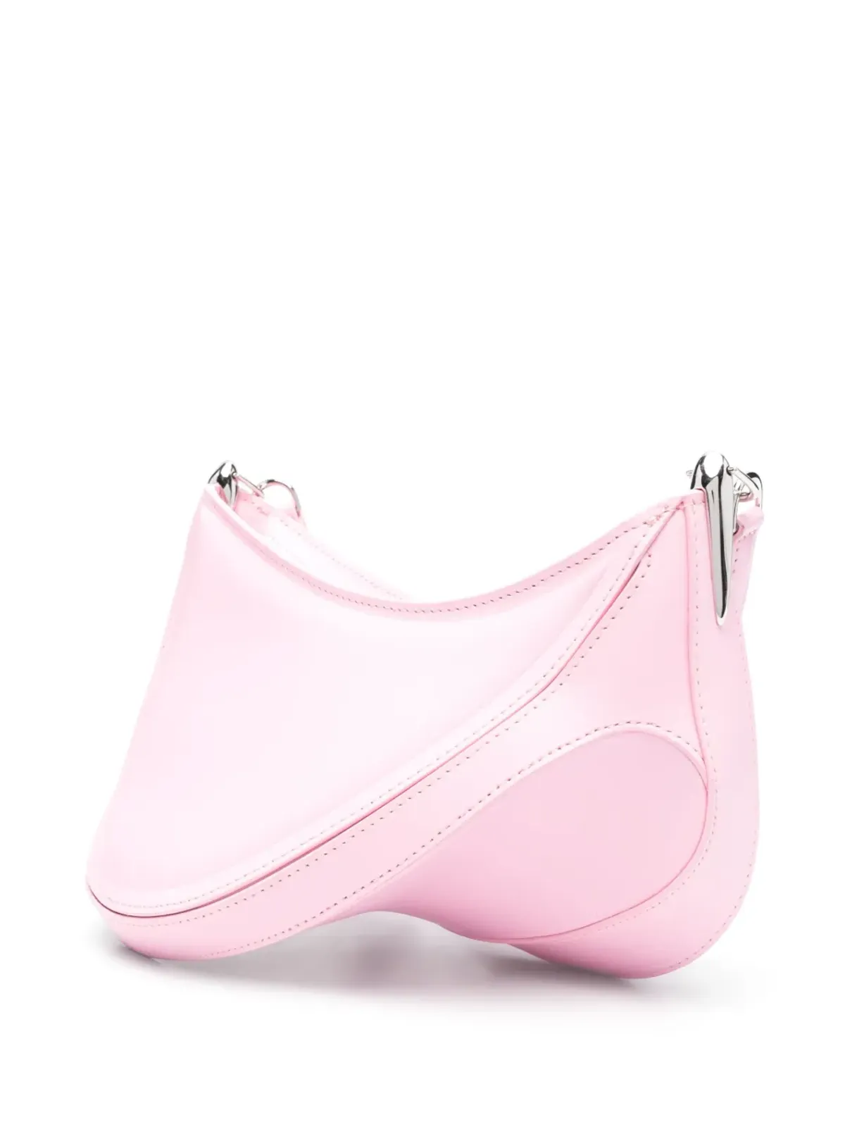Mugler スパイラルカーブ エンボス クロスボディバッグ - 画像3