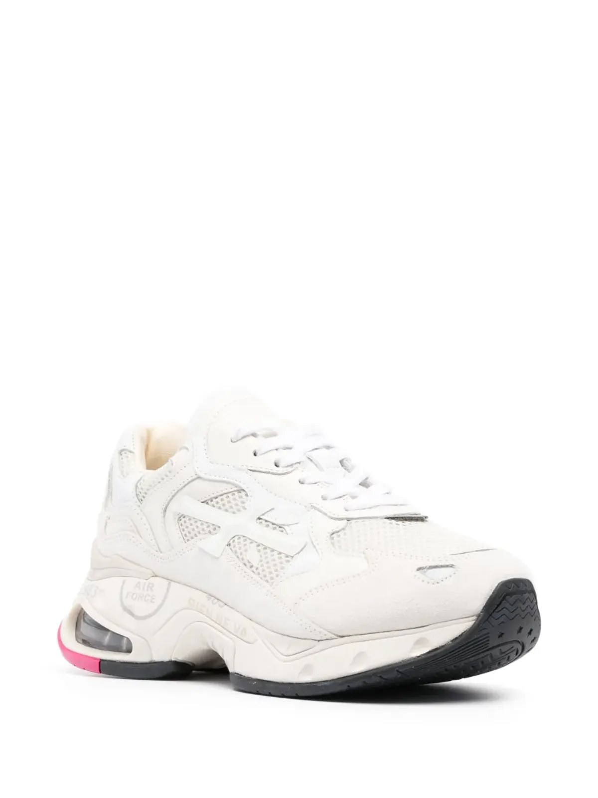 Premiata パネルドメッシュ ロー・トップスニーカー - 画像2