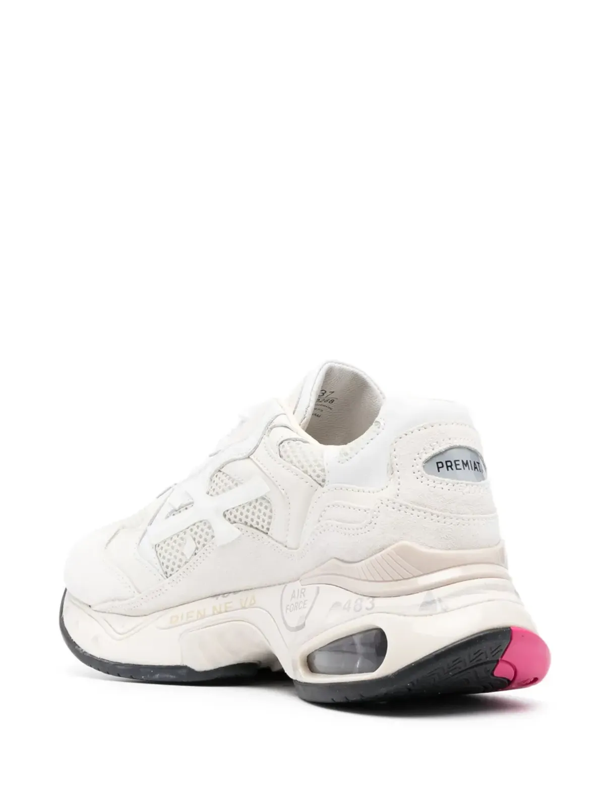 Premiata パネルドメッシュ ロー・トップスニーカー - 画像3