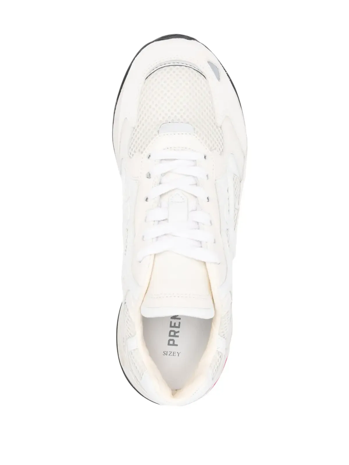Premiata パネルドメッシュ ロー・トップスニーカー - 画像4