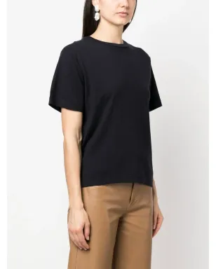 extreme cashmere 半袖コットン混紡Tシャツ ネイビー - サムネイル3