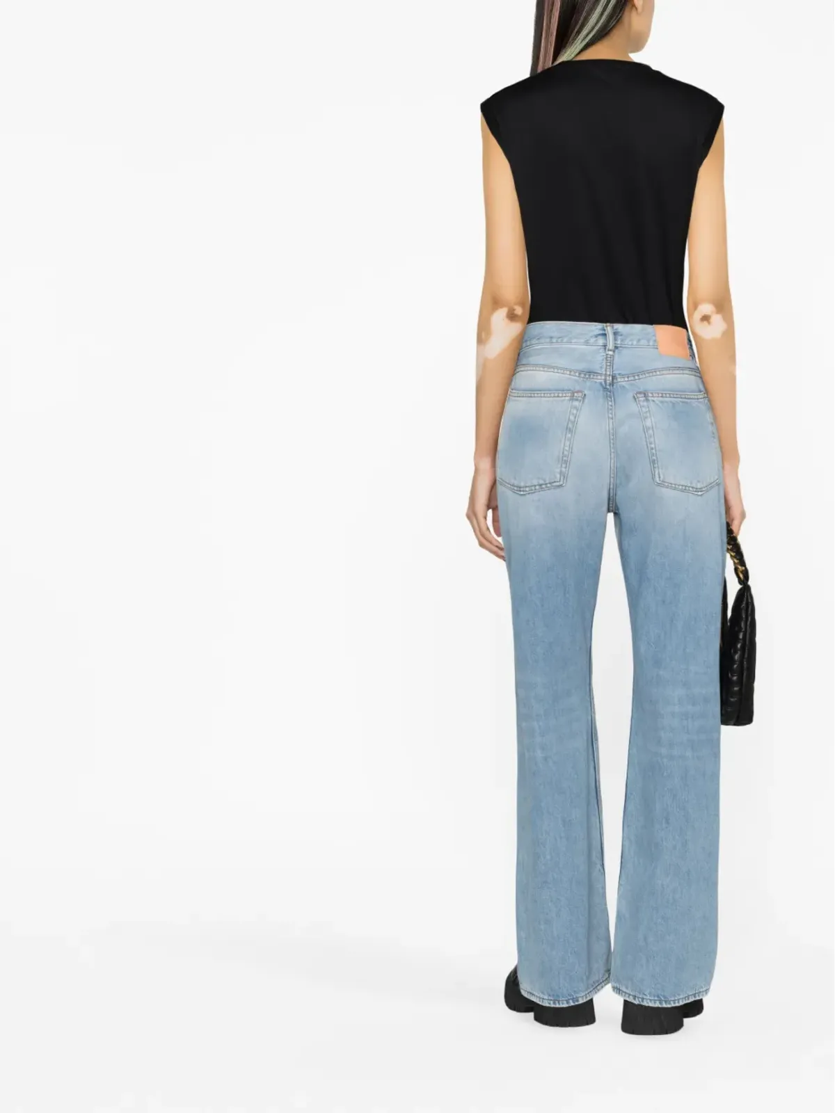 Balmain ロゴプリント ボタン装飾 トップ - 画像3