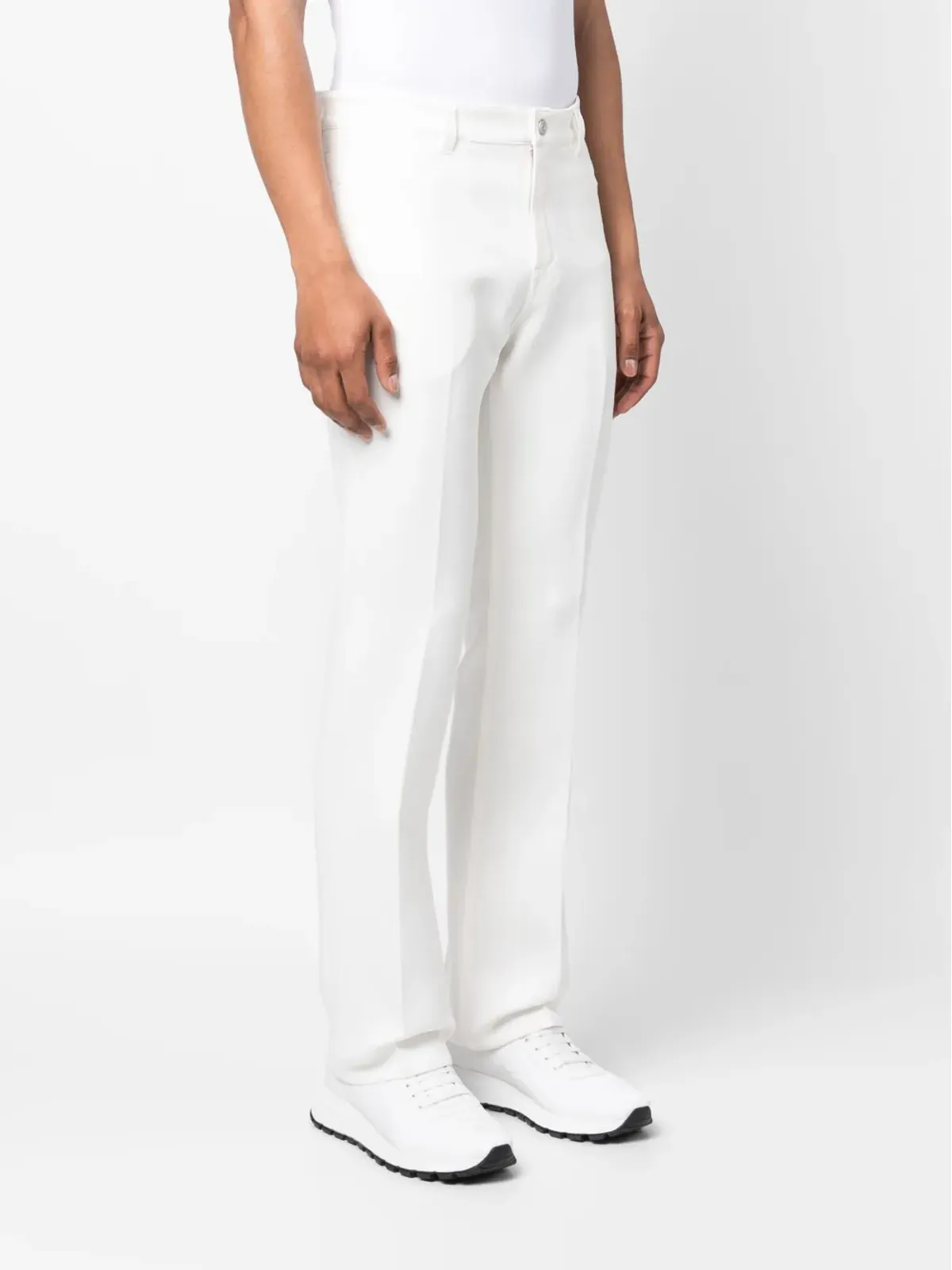 Courrèges ブーツカット ツイル テーラードパンツ - 画像3