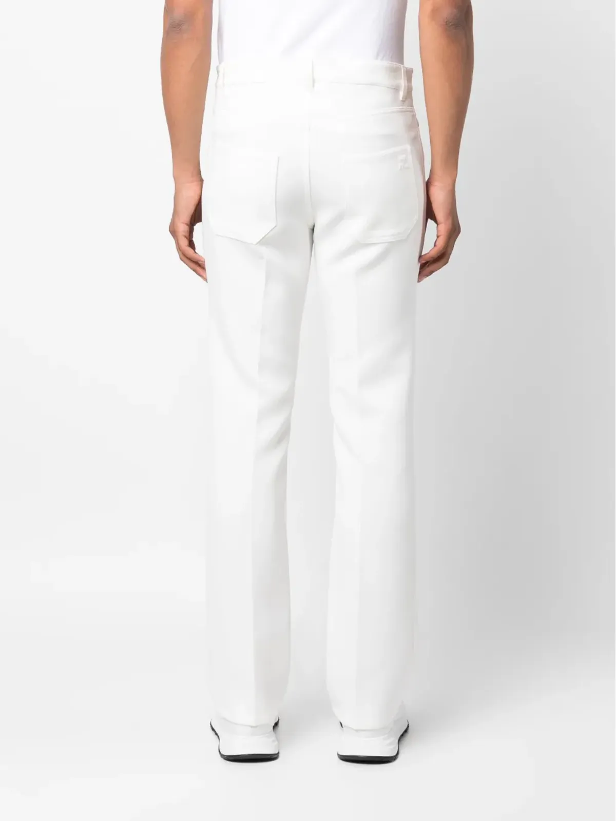 Courrèges ブーツカット ツイル テーラードパンツ - 画像4
