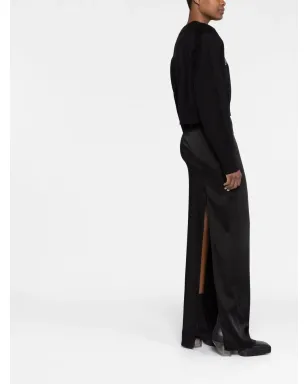ROTATE BIRGER CHRISTENSEN 黒の長袖クロップドスウェット - サムネイル4