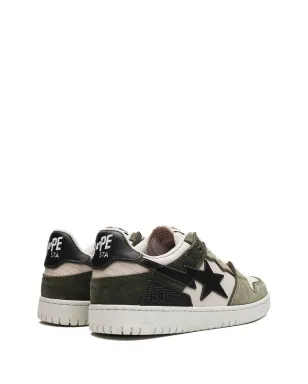 A BATHING APE® Sk8 Sta #4 M1 オリーブドラブ スニーカー - サムネイル3