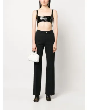 Courrèges ローライズ ブーツカットパンツ - ブラック - サムネイル2