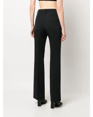 Courrèges ローライズ ブーツカットパンツ - ブラック - サムネイル4