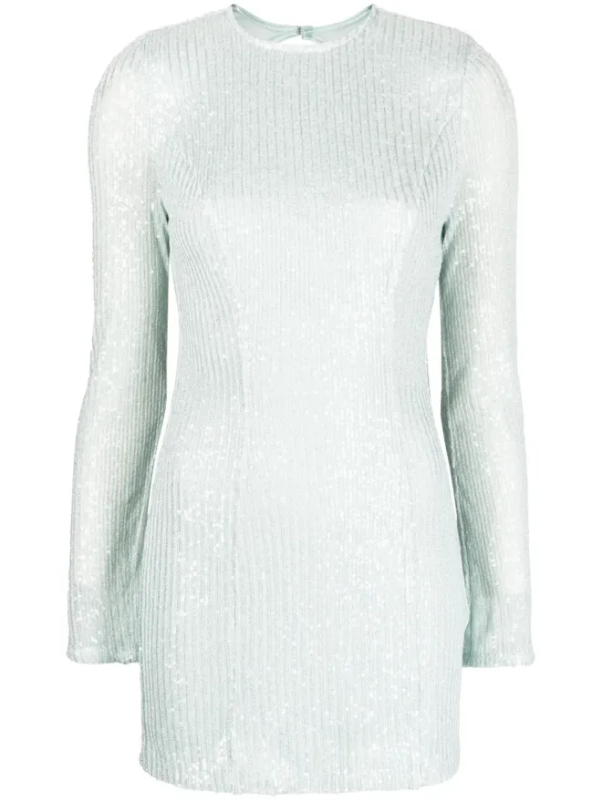 ROTATE BIRGER CHRISTENSEN ROTATE BIRGER CHRISTENSEN スパンコール装飾のオープンバックミニドレスの商品画像