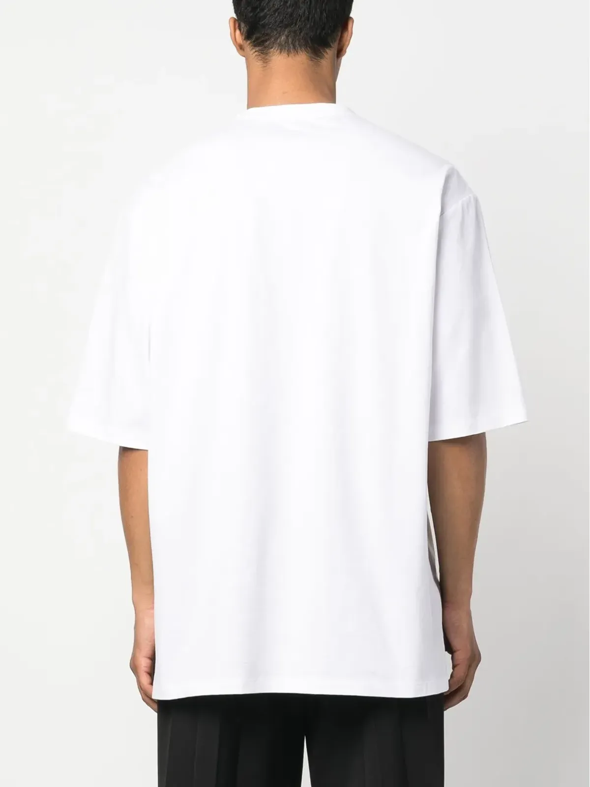 Balmain クリスタルロゴ コットン Tシャツ - 画像4