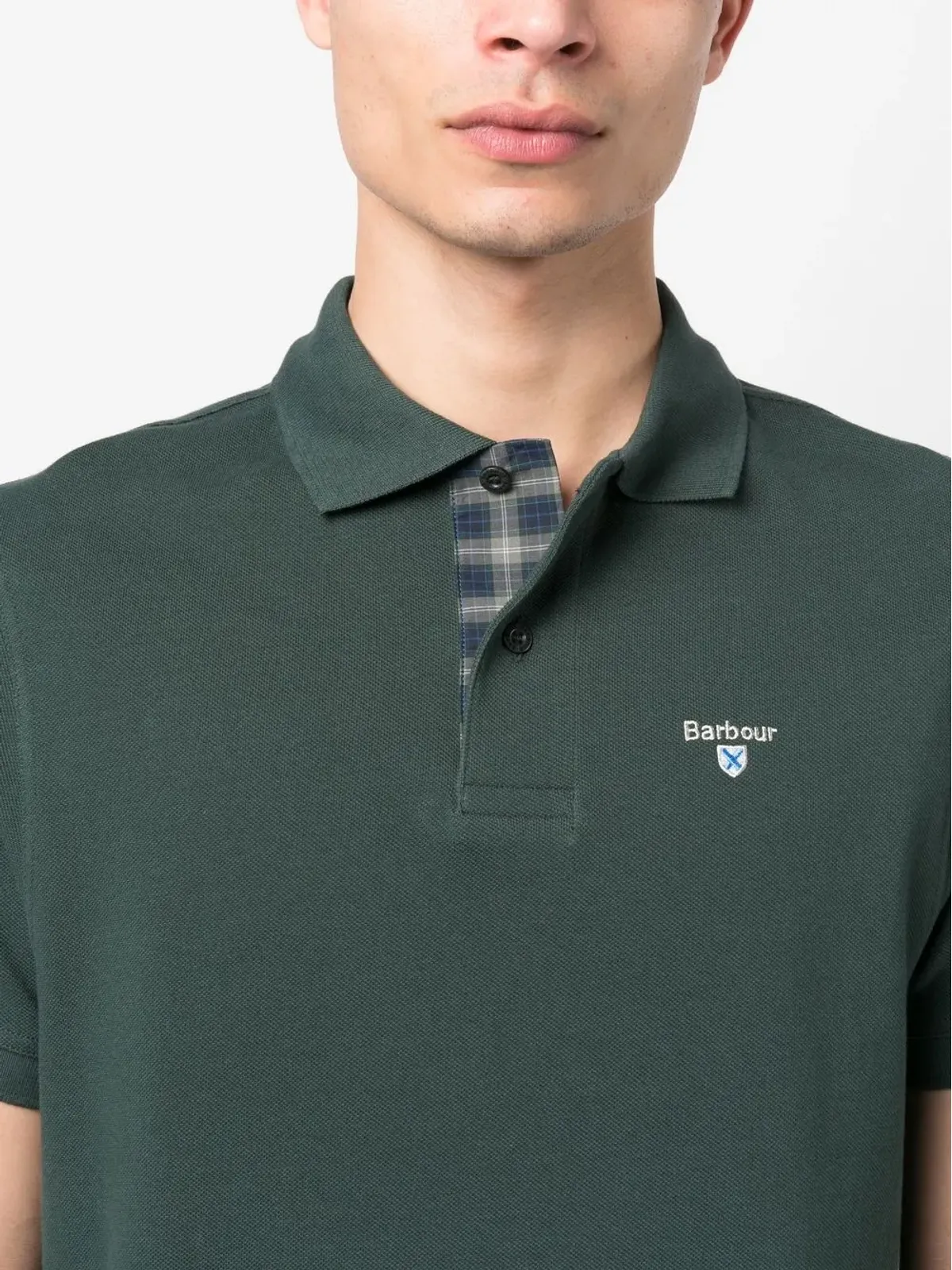 Barbour 刺繍ロゴ入りポロシャツ - 画像5