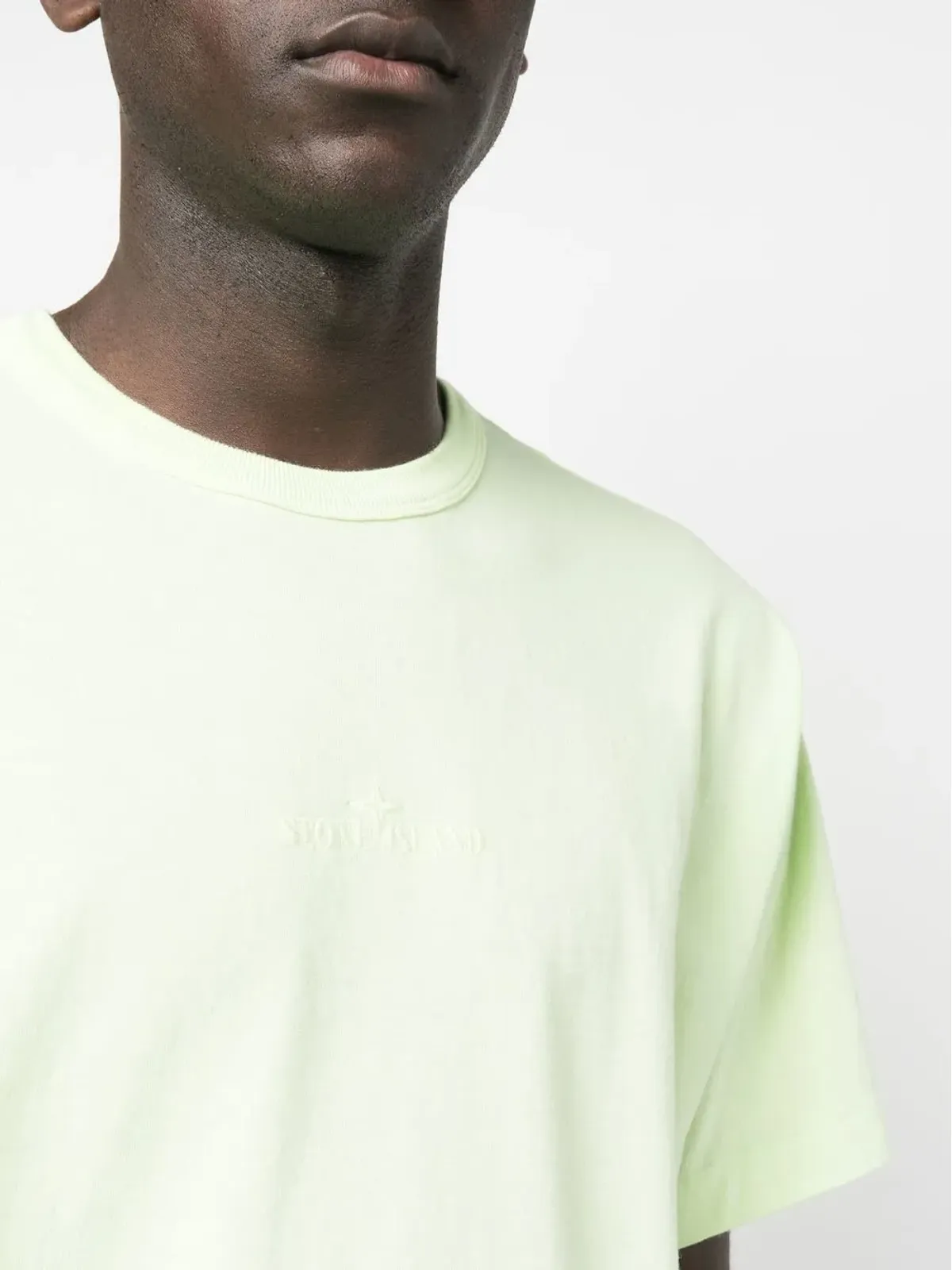 Stone Island 刺繍ロゴディテールTシャツ - 画像5
