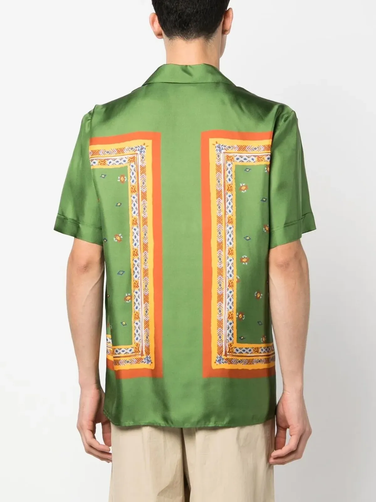 Nick Fouquet タイル柄シルクシャツ - 画像4