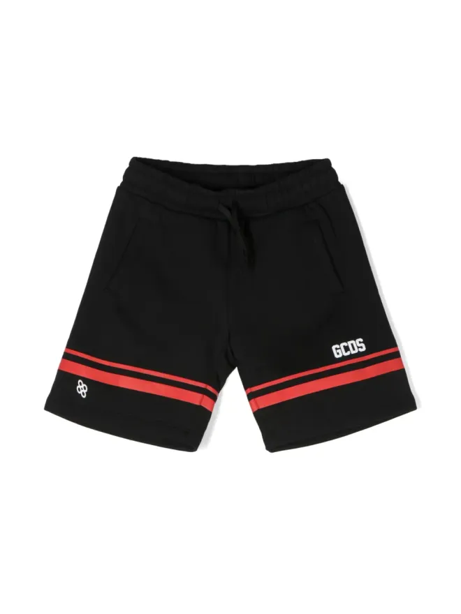 GCDS Kids Gcds Kids ロゴプリント コットンショーツの商品画像