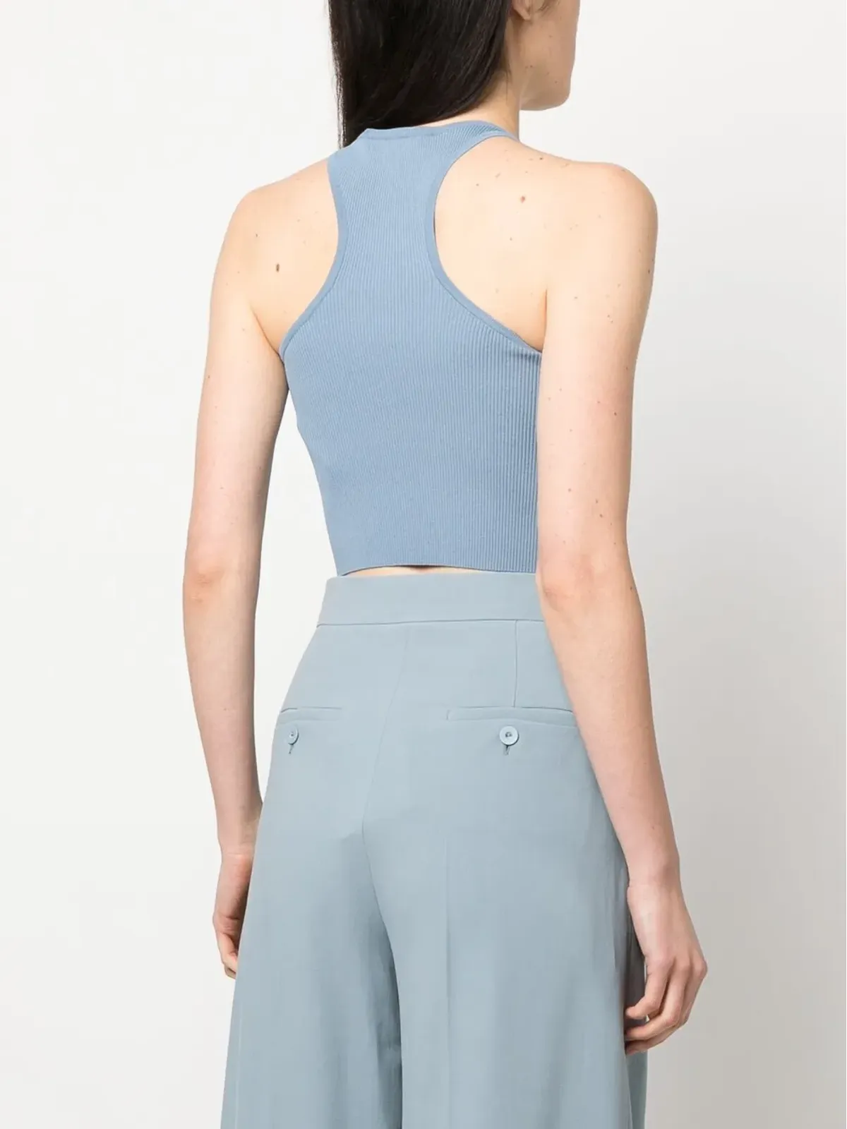 Max Mara ニット レーサーバック タンクトップ（ブルー） - 画像4