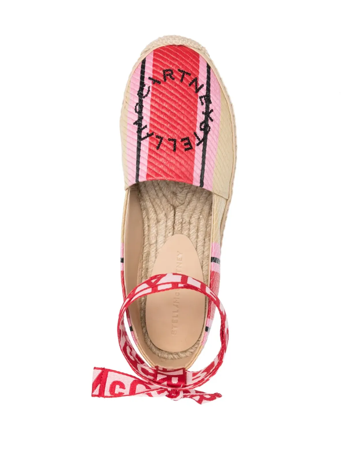 Stella McCartney 刺繍ロゴ入りフラットエスパドリーユ - 画像4
