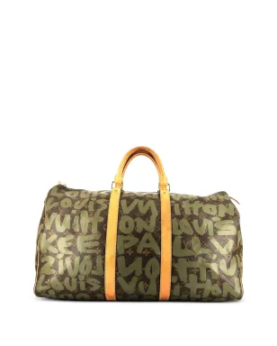 Louis Vuitton ビンテージ 2001 Keepall Editions Limitées トラベルバッグ - ブラウン - サムネイル1