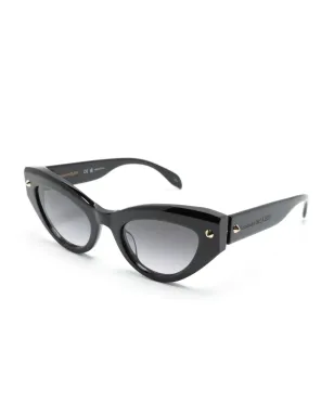 Alexander McQueen Eyewear スパイクスタッズディテール キャットアイ サングラス - ブラック - サムネイル2