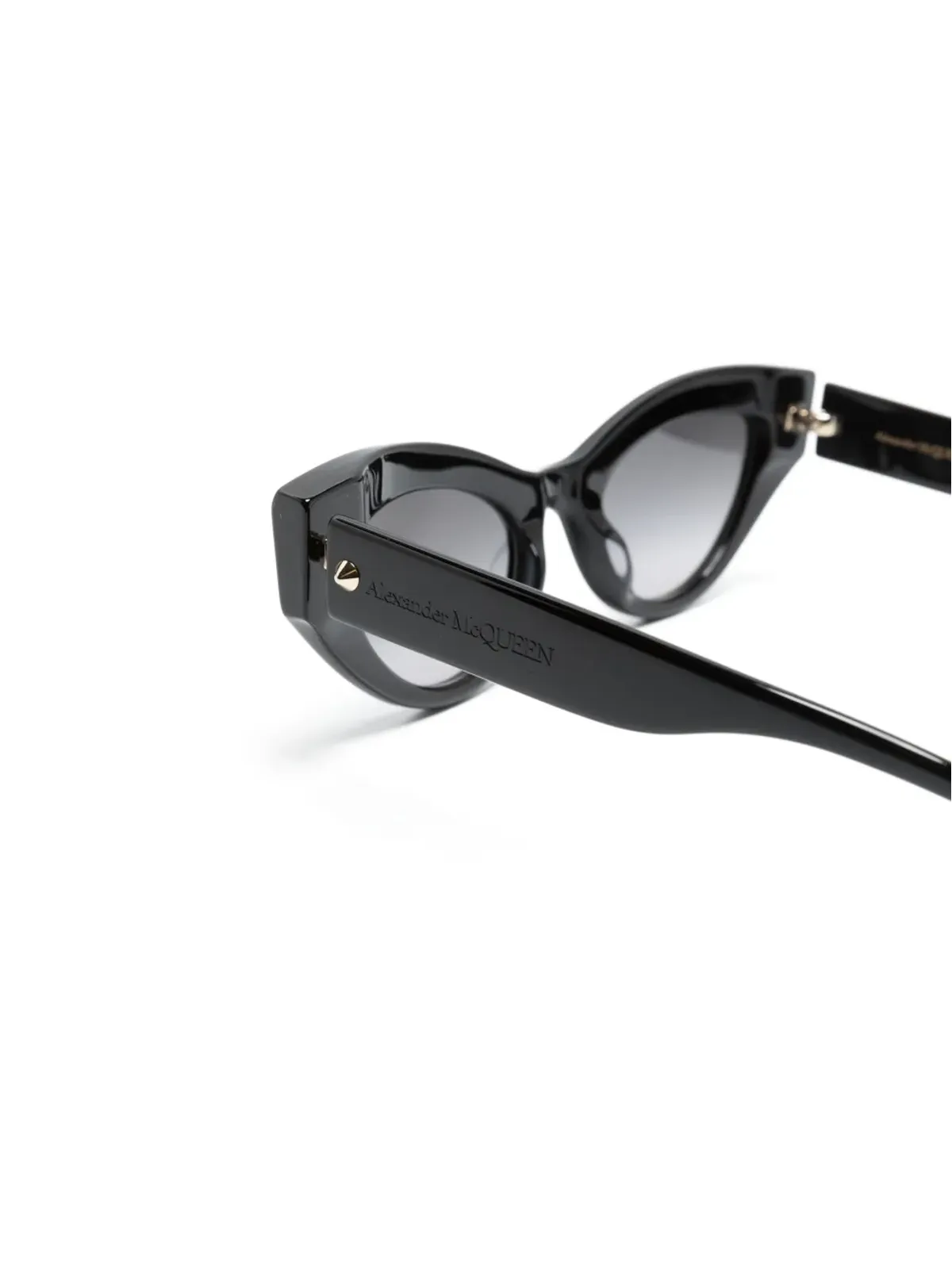 Alexander McQueen Eyewear スパイクスタッズディテール キャットアイ サングラス - ブラック - 画像3