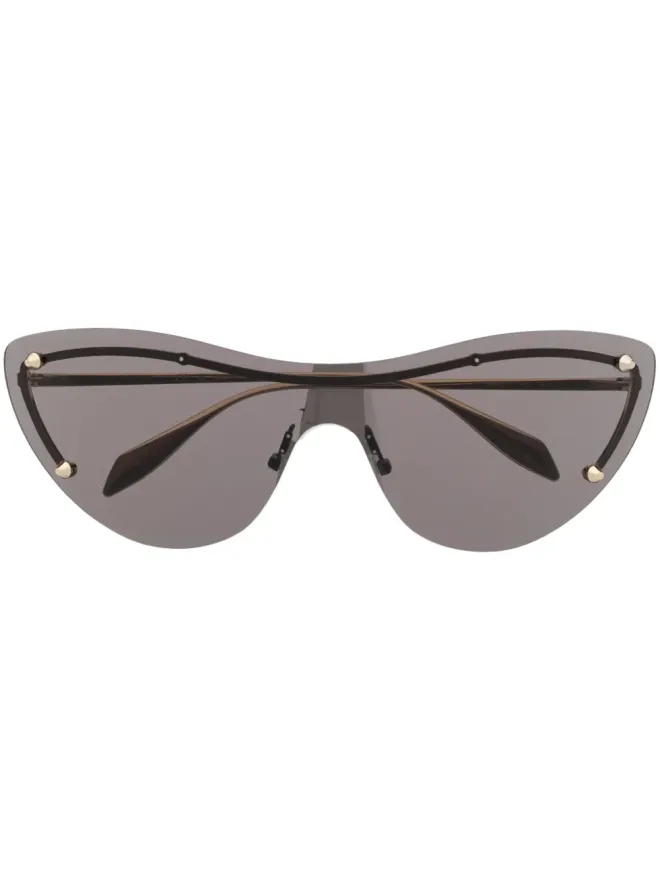 Alexander McQueen Eyewear Alexander McQueen Eyewear キャットアイ・スパイクスタッズ サングラス - ゴールドの商品画像