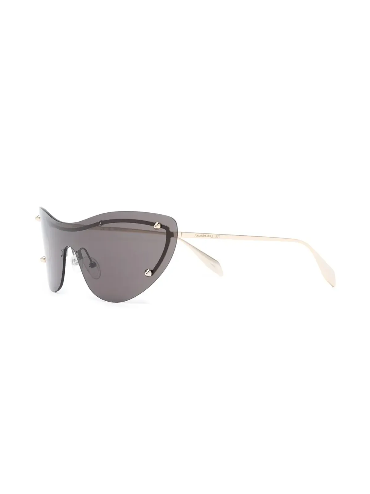 Alexander McQueen Eyewear キャットアイ・スパイクスタッズ サングラス - ゴールド - 画像2