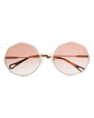 Chloé Eyewear ロゴ入り丸型フレーム サングラス - サムネイル1