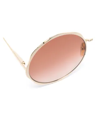 Chloé Eyewear ロゴ入り丸型フレーム サングラス - サムネイル3