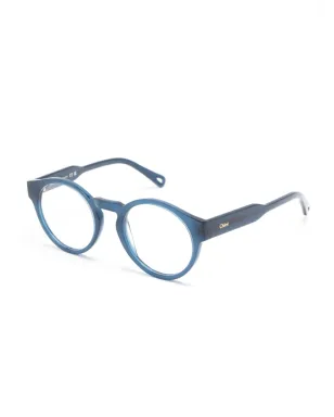 Chloé Eyewear ロゴプリント丸フレーム眼鏡 - サムネイル2