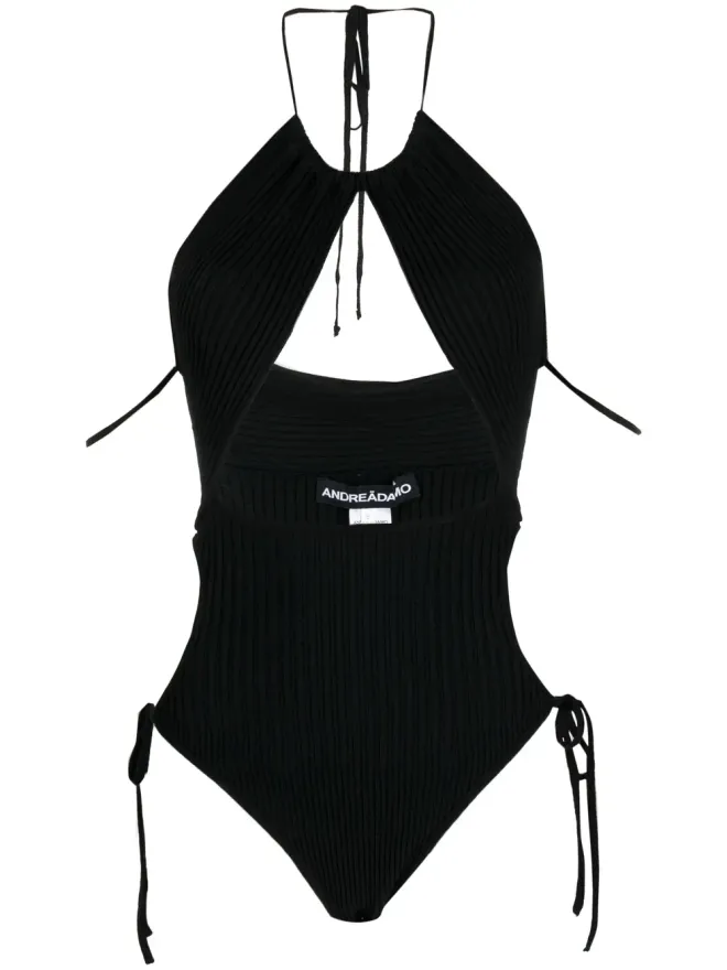 ANDREADĀMO ANDREĀDAMO リブニットのカットアウトボディスーツの商品画像
