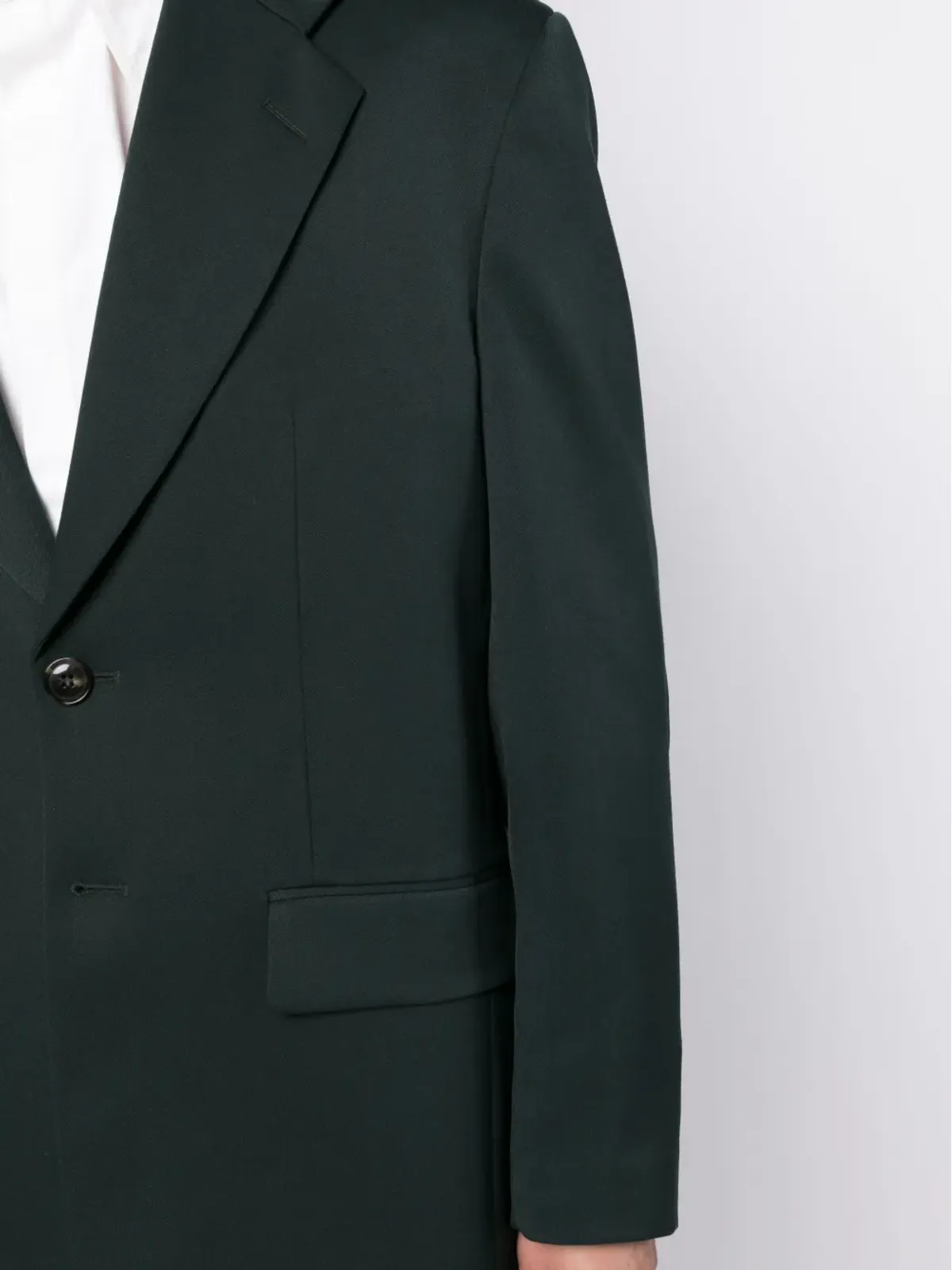 MM6 Maison Margiela シングルブレストブレザー グリーン - 画像5